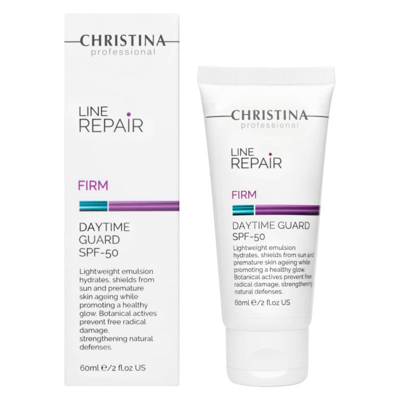 Christina Line Repair Firm Daytime Guard SPF 50  Lightweight Emulsion Facial Sunscreen with Botanical Actives  Face Sunscreen with UV Sun Filters Hyaluronic  Resveratrol
